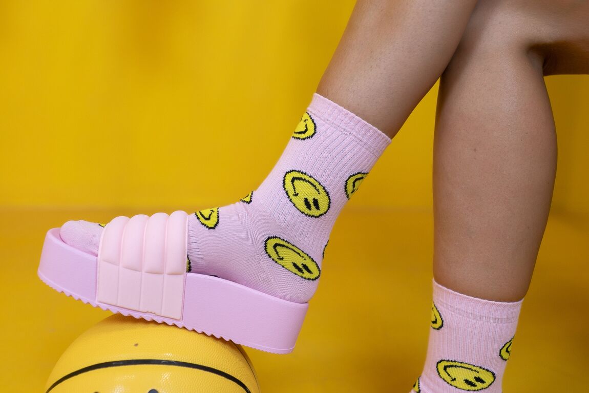 Chaussettes SMILEY ROSE