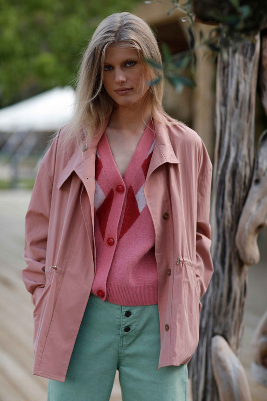 Veste coupe-vent AUBRE rose blush