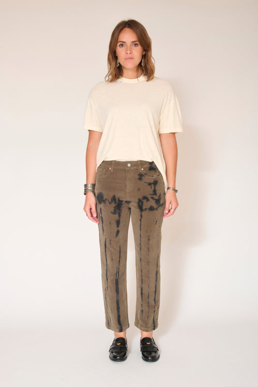 Pantalon THE LINDA TIE&DIE kaki